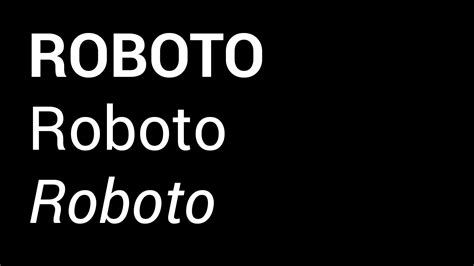 What Is Roboto Font