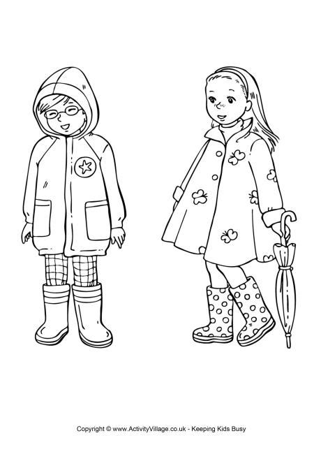 images  fall clothes printables printable cut  clothes preschool weather seasons