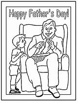 Coloring Father Template Happy sketch template