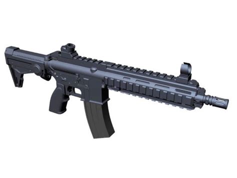 Hk416 Assault Rifle Free 3d Model Max Open3dmodel