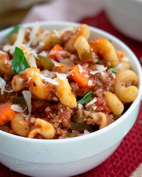 Searching for the diabetic ground beef recipes. Italian Ground Beef Goulash Recipe | Hostess At Heart