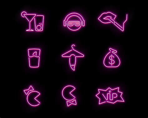 Nightclub Wayfinding Icons On Behance