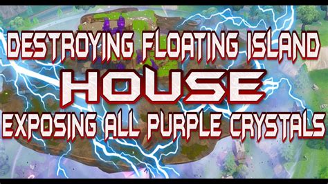 Fortnite Destroying The House On Floating Island Exposing All The