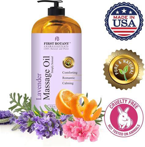 Lavender Massage Oil For Couples 100 Natural Full Body Massage Lotion And Massager Ideal For