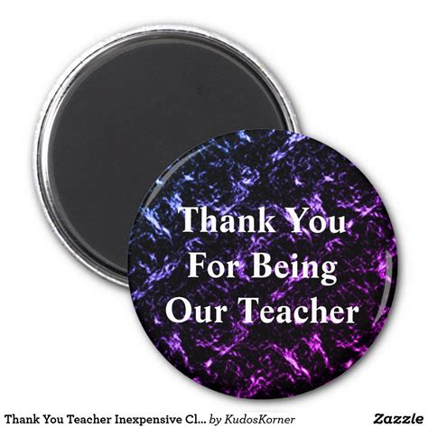Thank You Teacher Inexpensive Class Appreciation Magnet Zazzle In