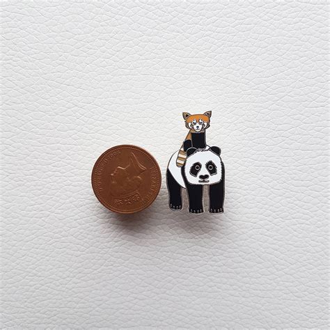 Panda Enamel Pin Badge Limited Hard Enamel Silver Plated Pin Badge