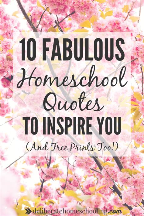 10 Fabulous Homeschool Quotes To Inspire You