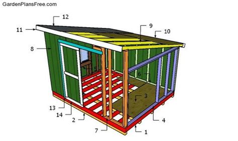 10x12 Lean To Shed Plans Etsy Lean To Shed Lean To Shed Plans