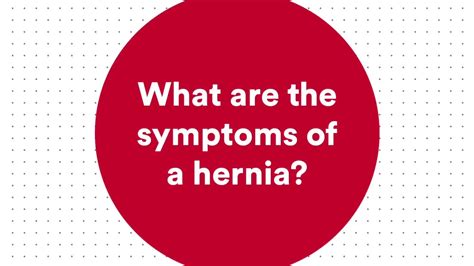 What Are The Symptoms Of A Hernia Youtube