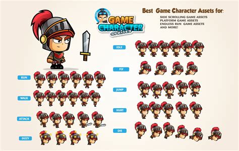 Knight 2d Game Character Sprites By Dionartworks Codester