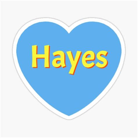 Hayes Sticker For Sale By Massagestickers Redbubble