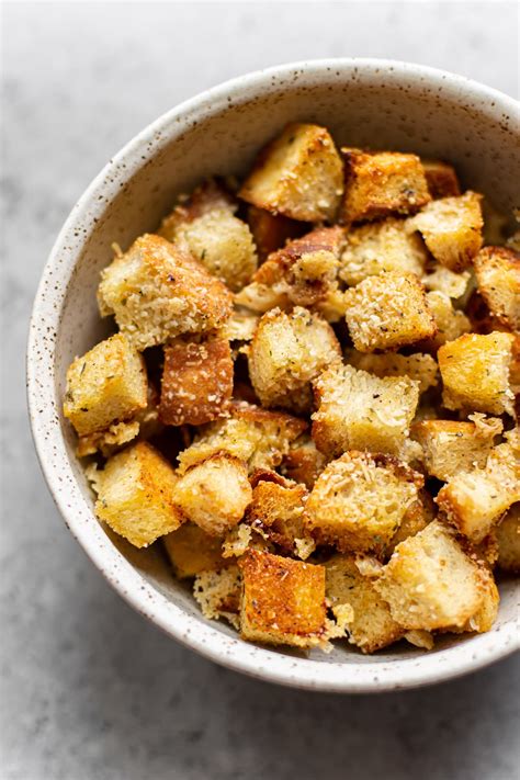 Easy Homemade Croutons Garlic And Parmesan • Salt And Lavender
