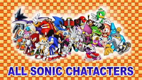 Sonic Characters All Names In Description Youtube