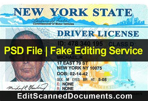 Download New York State Drivers License Template Psd Powerfuldown
