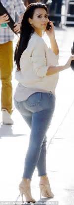 Kim Kardashians Booty Is Off Duty As She Covers Curves In Baggy Yeezus