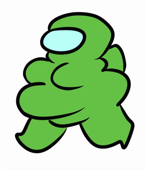 An Image Of A Green Cartoon Character