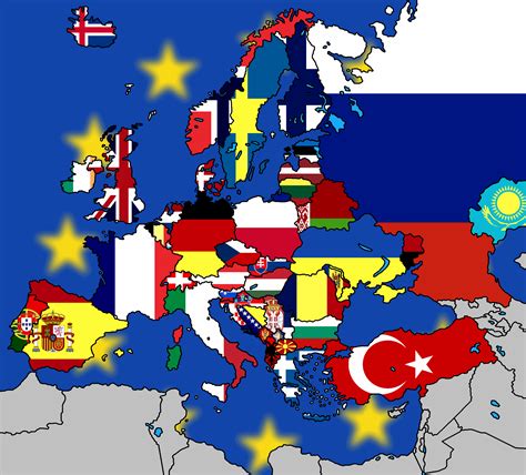 Europe Flag Map By Chr1salbo On Deviantart Europe Map