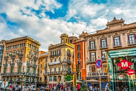 Barcelona Street Of Colors Free Stock Photo Public Domain Pictures