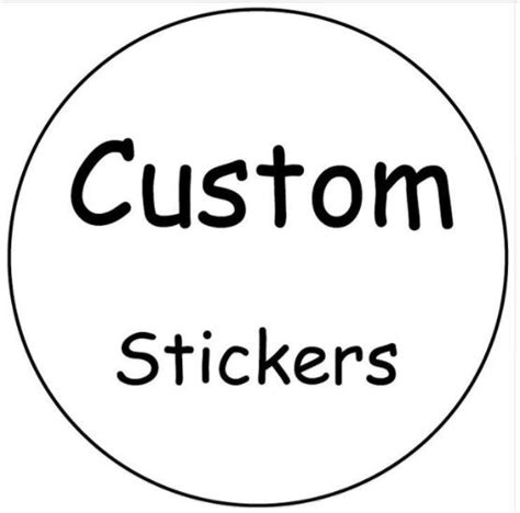 Various sizes and shapes available! 100PCS 3cm or 5cm custom paper sticker and Customized LOGO ...