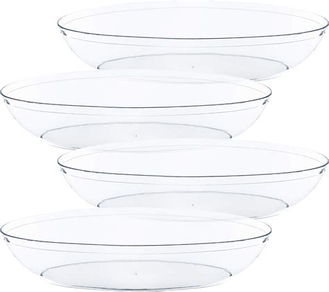 Plasticpro Disposable Oval Serving Bowls Party Snack Or