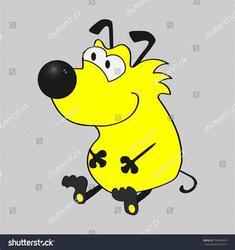 Cute Funny Dog Cartoon Vector Illustration Stock Vector Royalty Free