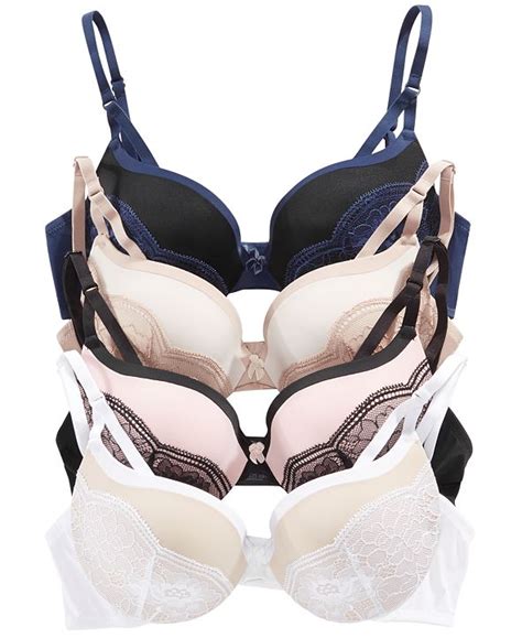 Maidenform Love The Lift Push Up And In Lace Plunge Underwire Bra Dm9900