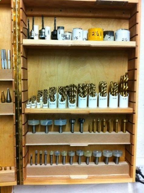 Drill Bit Storage Cabinet Tool Storage Diy Woodworking Shop