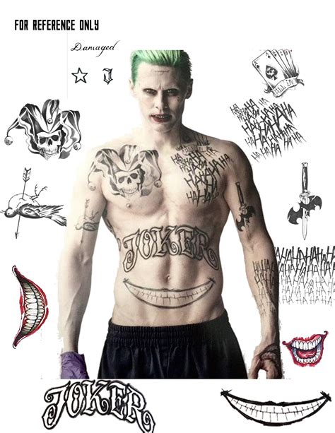 Jared Leto Joker Tattoo Airbrush Tattoos In Orlando Airbrush