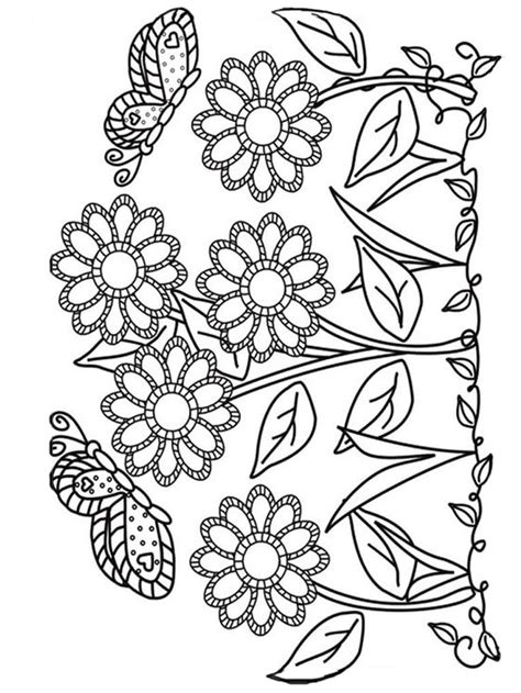 27 garden scenery coloring pages for adults completed adult coloring pages at
