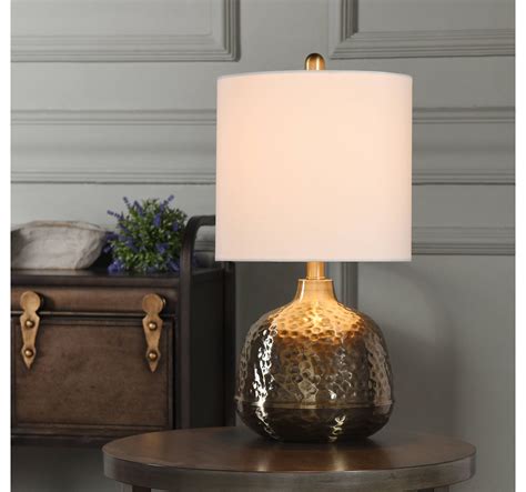 Hammered Brass Accent Table Lamp Kirklands Brass Accent Table