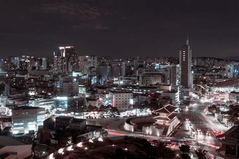 Night Seoul Landscape South Korea Landscape Of The Night City Of The