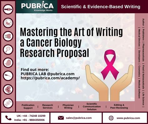 Mastering The Art Of Writing A Cancer Biology Research Proposal Academy