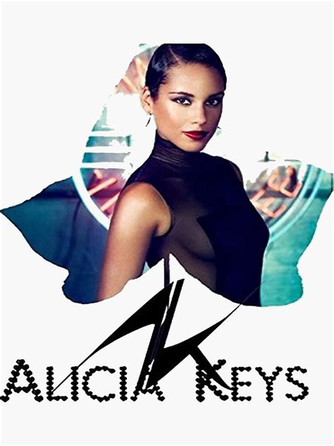 Alicia Keys American Singer Sticker For Sale By Sseerst Redbubble