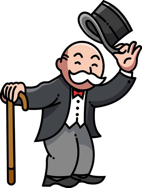 Vector Transparent Stock Reform Archives Monopoly Man Running Clip Art Library