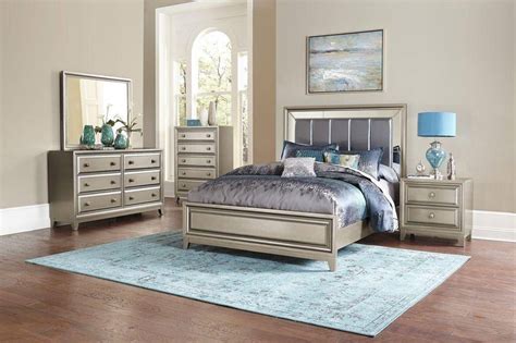 Modern queen bedroom set are stylish and elegant and their unbelievable deals will make your jaw drop. Homelegance 1839-1 Hedy Graphite Grey Silver Queen Size ...