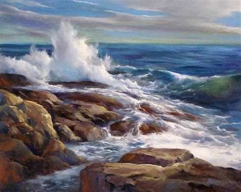 Oil Painting On Canvas 16x20 Crashing Wave Painting Oil Au