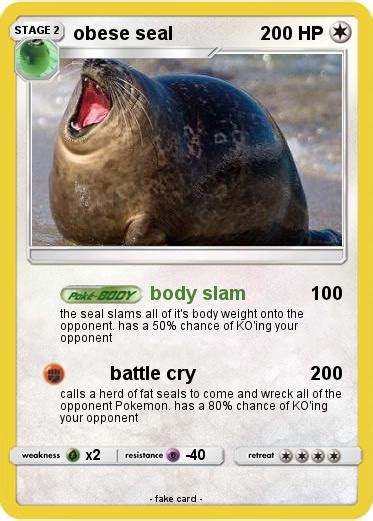 Pokémon Obese Seal Body Slam My Pokemon Card
