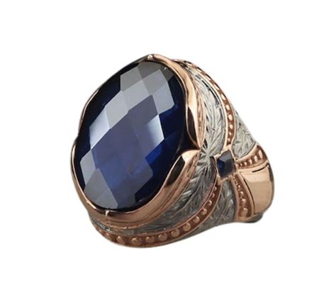 Zircon Ring 925k Unisex Silver Jewelry Vintage Gemstone