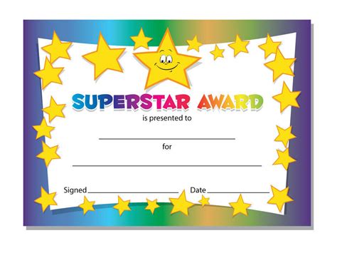 Stunning Star Student Certificate Templates Sparklingstemware