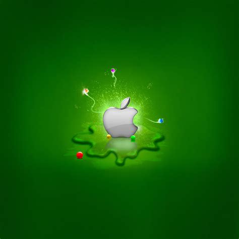 Computers Green Fantasy Apple Logo Wallpaper Ipad Iphone Hd