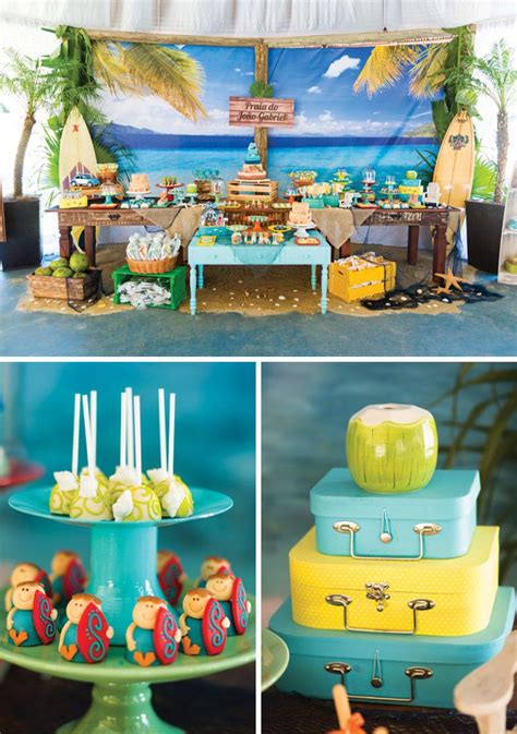 Surfs Up Incredible Island Paradise Birthday Party Hostess With The Mostess® Beach Theme