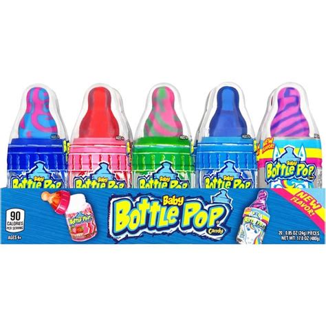 Baby Bottle Pop Original Assorted Flavors Lollipops With Powdered
