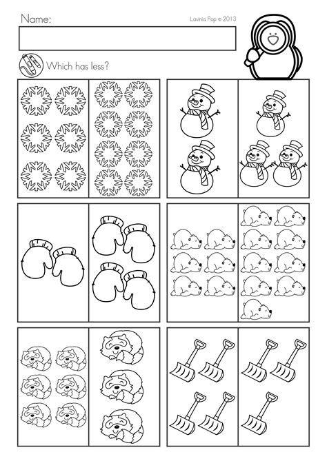 Winter Math Worksheets And Activities No Prep Winter Math Worksheets Preschool Math Worksheets