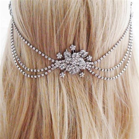 Jeweled Hair Chain Hair Jewelry Hair Chains Hair Chains Diy