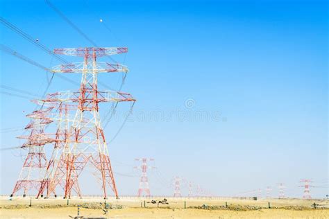High Voltage Power Lines Stock Photo Image Of Horizon 166208530