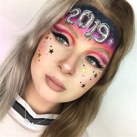 Pin By Claire Bowen On Makeup New Years Makeup Face Painting