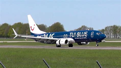 Tui Blue Tuifly Boeing 737 800 Landing And Take Off Hannover Airport
