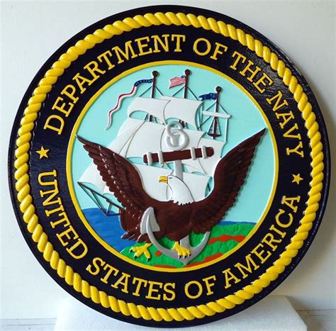 31207 Carved 3d Wall Plaque Of The Great Seal Of The United States