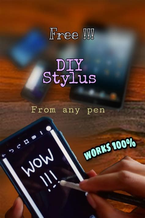 It costs less than $1. How to make your own stylus at home|DIY touch pen in 2020 ...