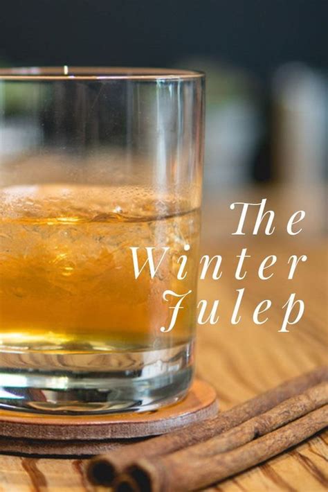 These cocktail recipes and ideas showcase the slightly sweet, dark spirit in a new light. Winter Julep Cocktail (With images) | Bourbon drinks winter, Bourbon cocktails, Julep cocktail